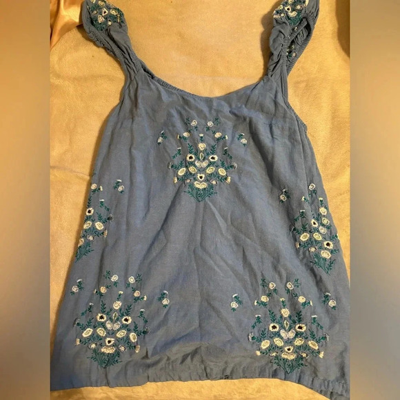 Free People Wildflower Embroidered Mini Dress - Picture 2 of 8